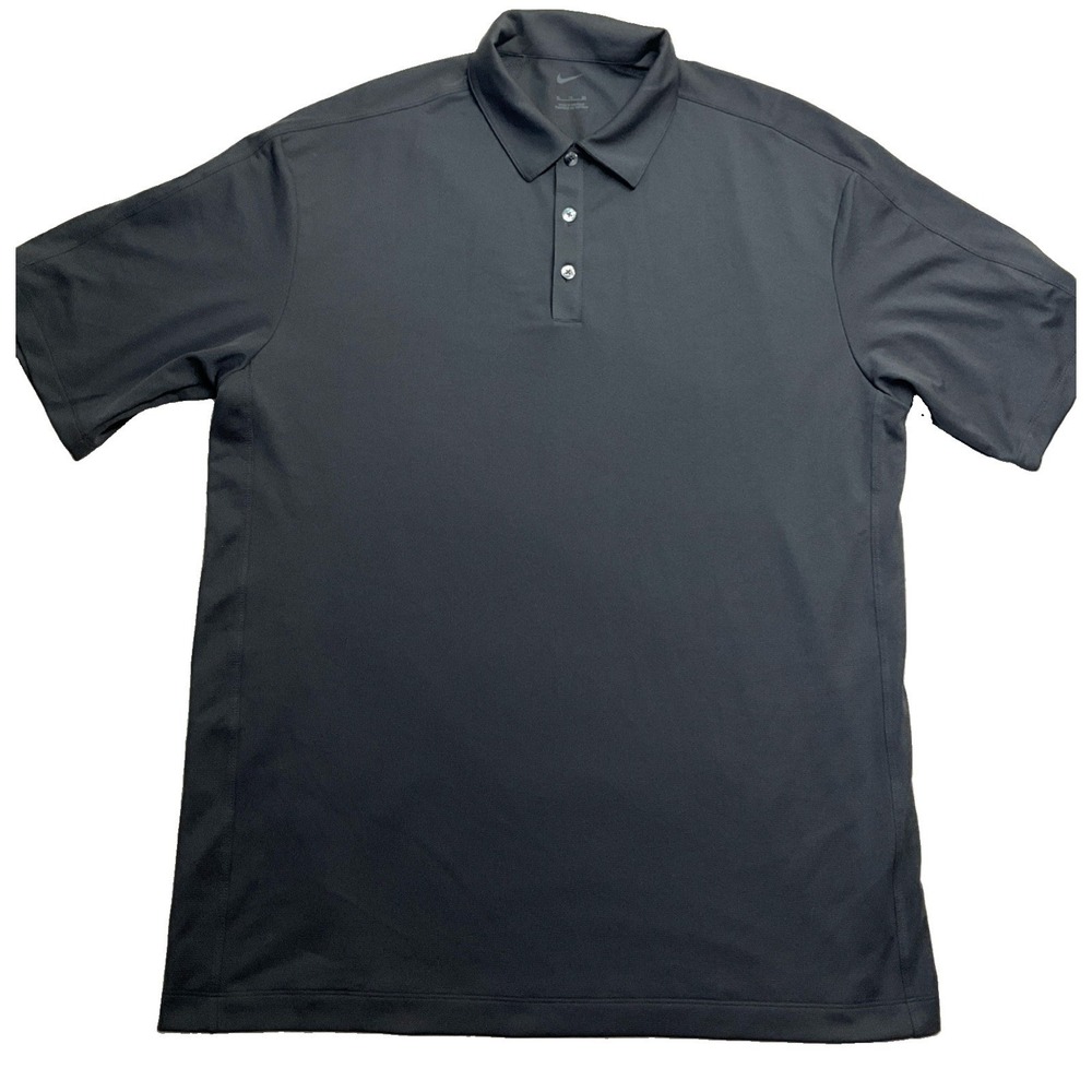 Nike‎ Mens Gray Short Sleeve Polo Shirt Size XL
